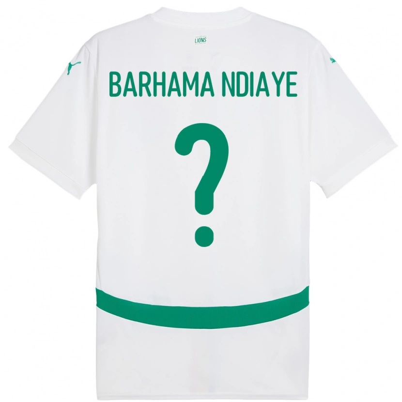Danxen Men Senegal Sidy Barhama Ndiaye #0 White Home Jersey 24-26 T-Shirt