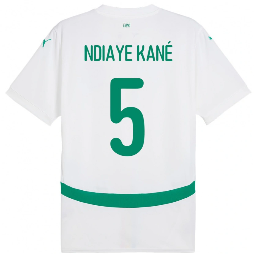 Danxen Men Senegal Ndeye Ndiaye Kane #5 White Home Jersey 24-26 T-Shirt