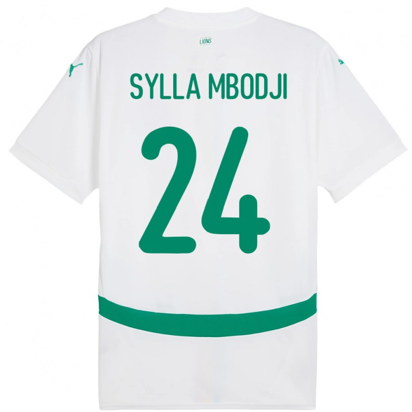 Danxen Men Senegal Coumba Sylla Mbodji #24 White Home Jersey 24-26 T-Shirt