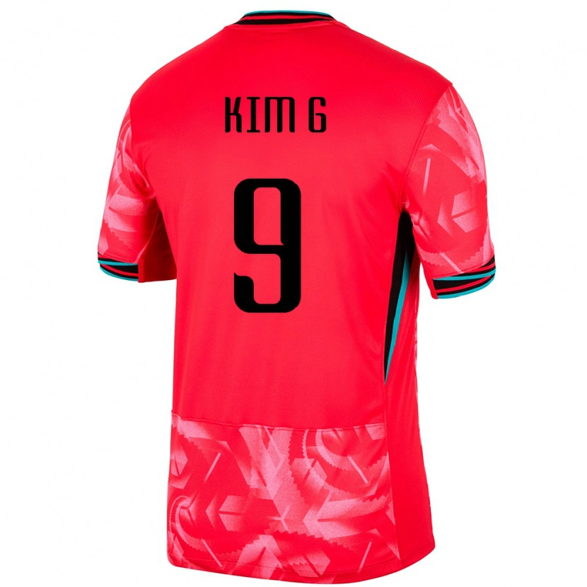 Danxen Men South Korea Gyeol Kim #9 Red Home Jersey 24-26 T-Shirt