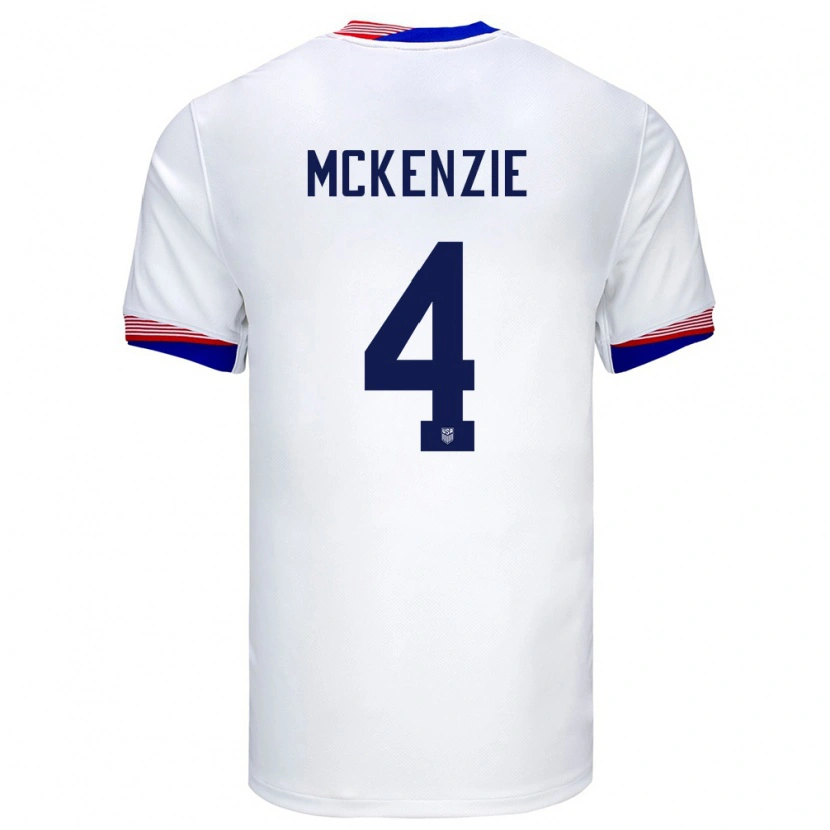 Danxen Men United States Mark Mckenzie #4 White Home Jersey 24-26 T-Shirt