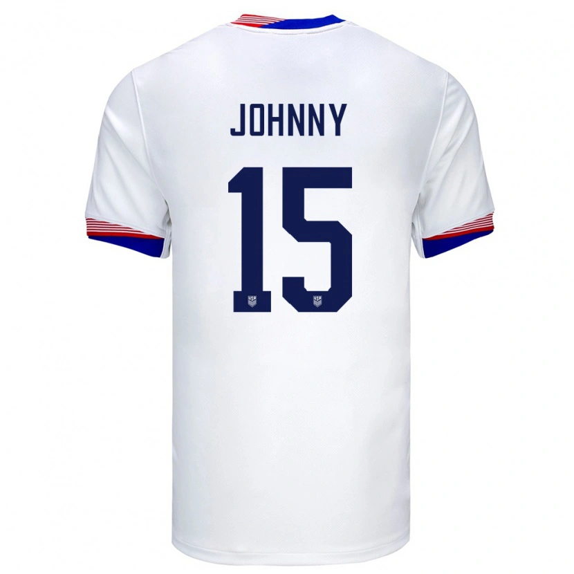 Danxen Men United States Johnny Cardoso #15 White Home Jersey 24-26 T-Shirt