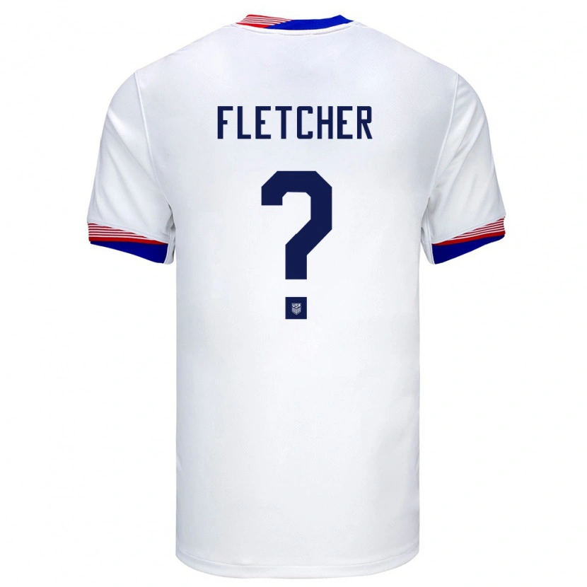 Danxen Men United States Kristian Fletcher #0 White Home Jersey 24-26 T-Shirt