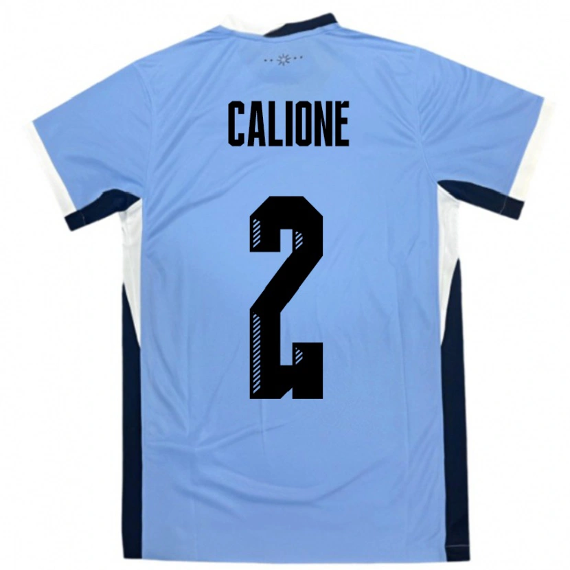 Danxen Men Uruguay Paolo Calione #2 White Black Home Jersey 24-26 T-Shirt