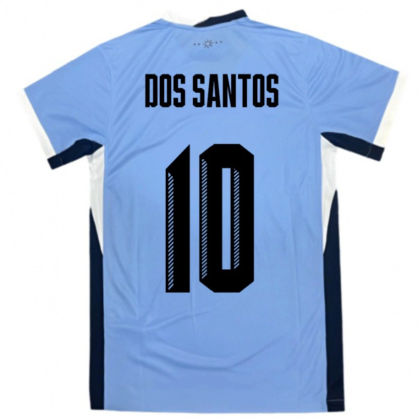 Danxen Men Uruguay Alexander Dos Santos #10 White Black Home Jersey 24-26 T-Shirt