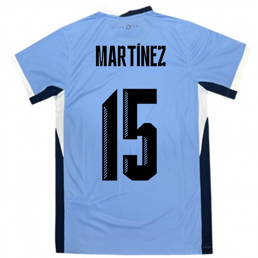 Danxen Men Uruguay Rocio Martinez #15 White Black Home Jersey 24-26 T-Shirt