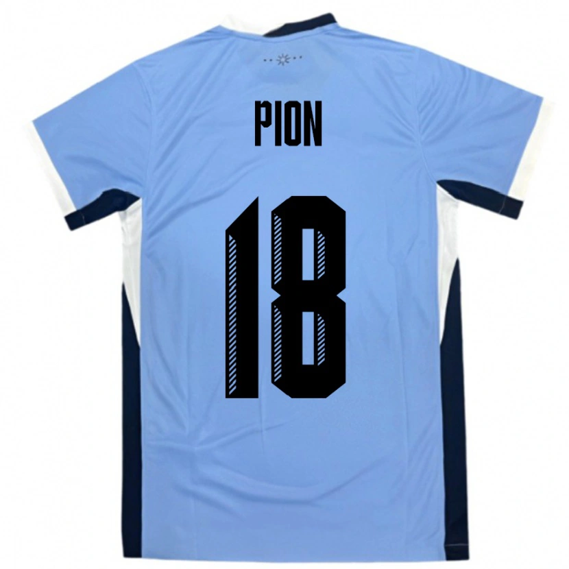 Danxen Men Uruguay Mariana Pion #18 White Black Home Jersey 24-26 T-Shirt
