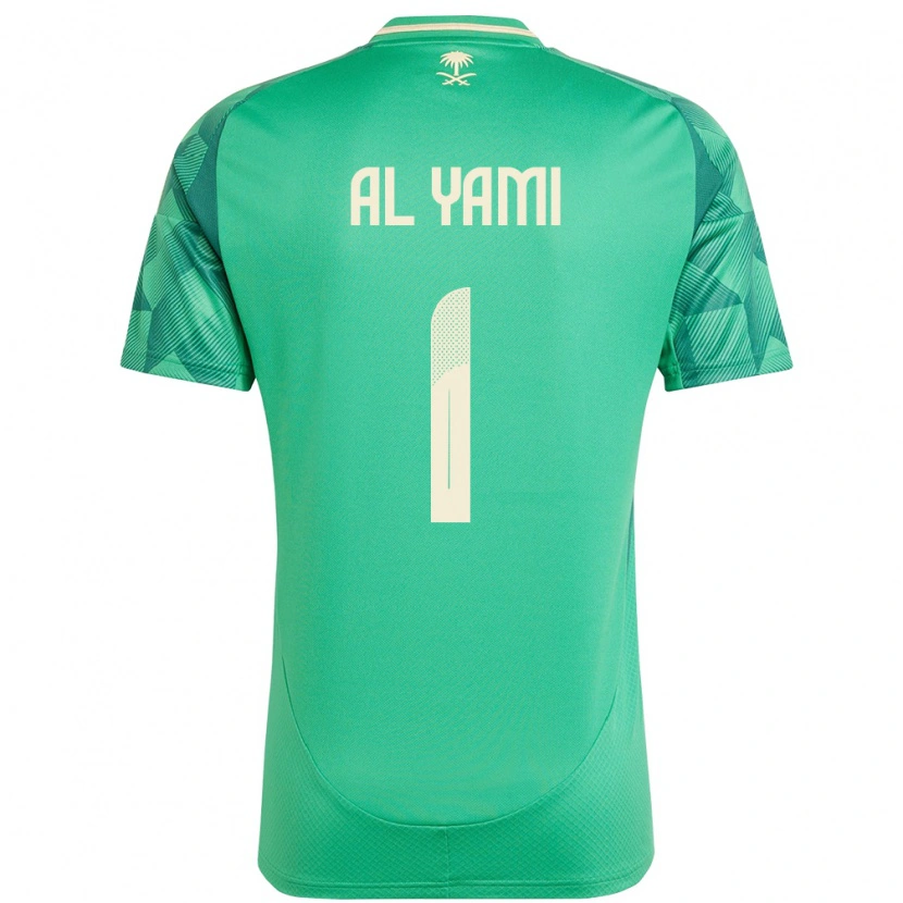 Danxen Men Saudi Arabia Mohammed Al-Yami #1 Green Home Jersey 24-26 T-Shirt