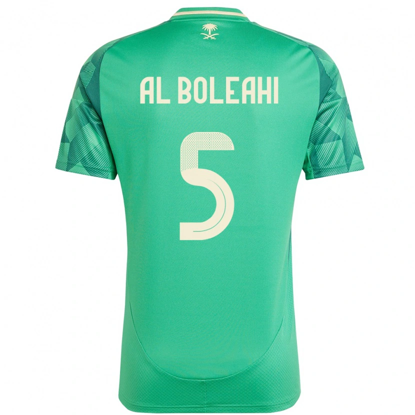 Danxen Men Saudi Arabia Ali Al-Bulayhi #5 Green Home Jersey 24-26 T-Shirt