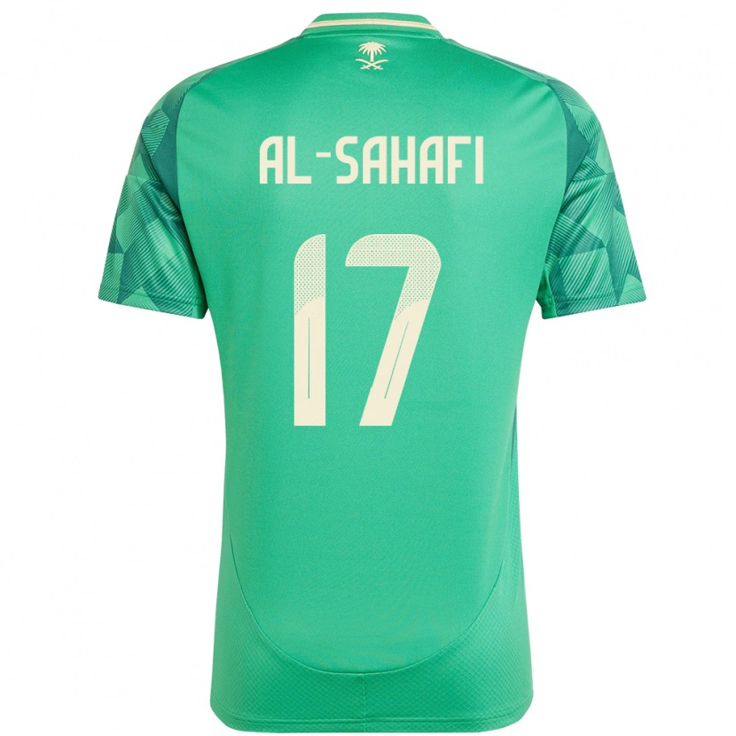 Danxen Men Saudi Arabia Marwan Al-Sahafi #17 Green Home Jersey 24-26 T-Shirt