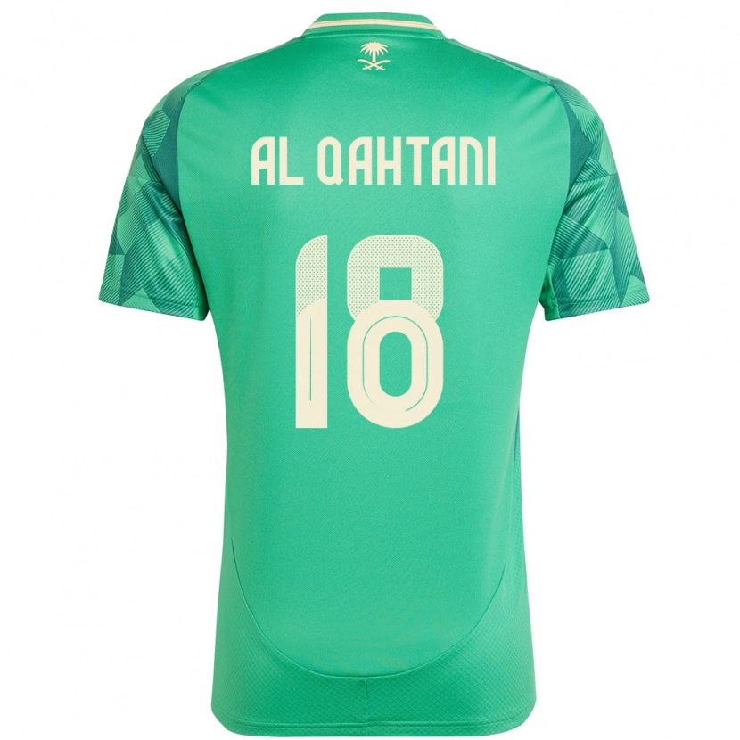 Danxen Men Saudi Arabia Mohammed Al-Qahtani #18 Green Home Jersey 24-26 T-Shirt