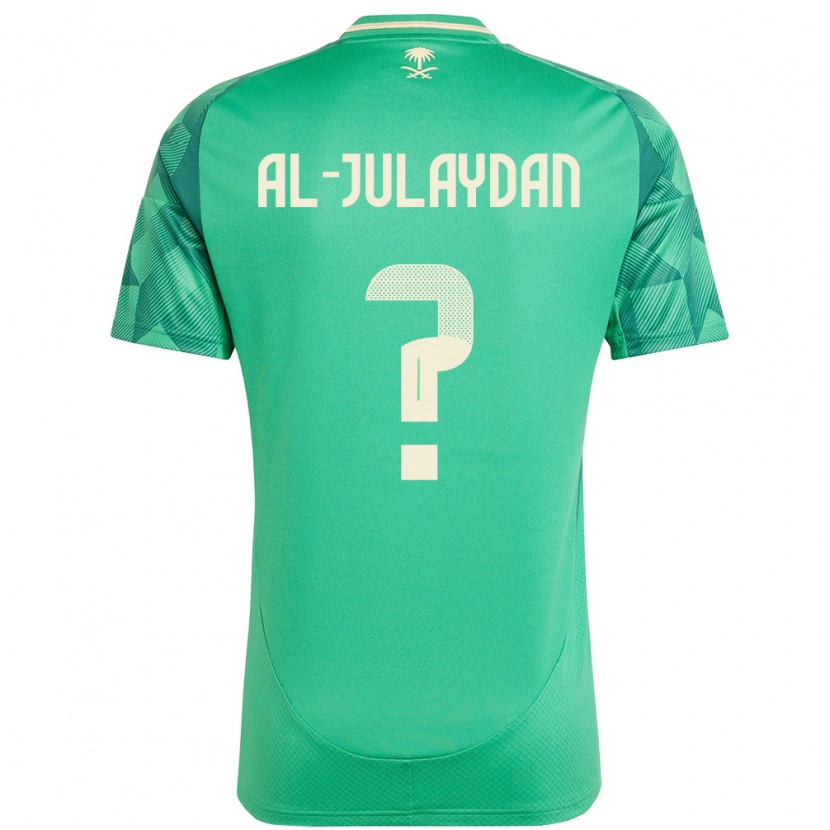 Danxen Men Saudi Arabia Ahmed Al-Julaydan #0 Green Home Jersey 24-26 T-Shirt