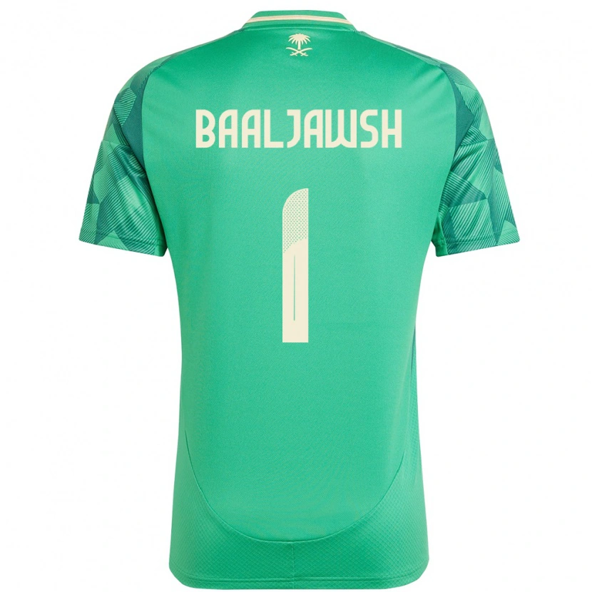 Danxen Men Saudi Arabia Turki Baaljawsh #1 Green Home Jersey 24-26 T-Shirt