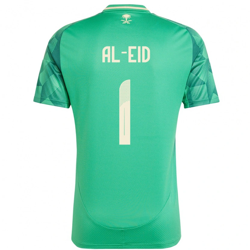 Danxen Men Saudi Arabia Mousa Al-Eid #1 Green Home Jersey 24-26 T-Shirt