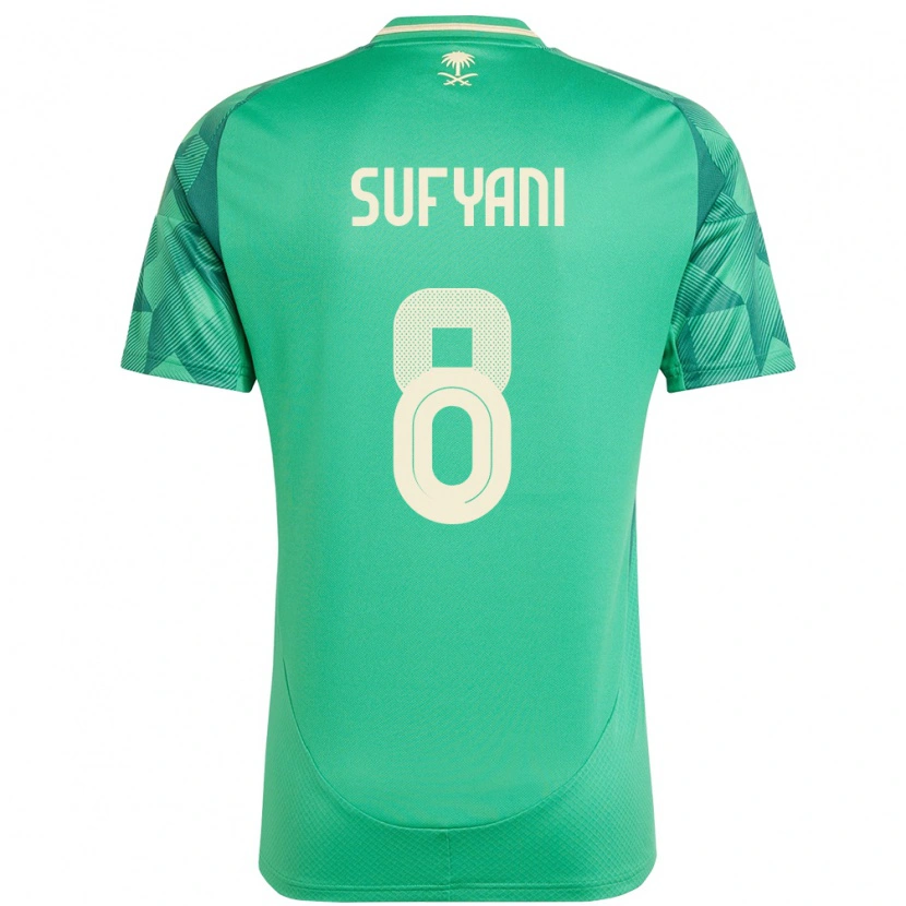 Danxen Men Saudi Arabia Abdulrahman Sufyani #8 Green Home Jersey 24-26 T-Shirt