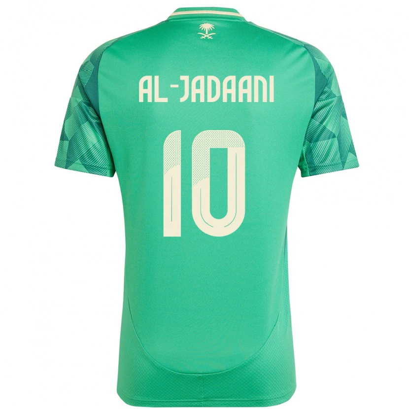 Danxen Men Saudi Arabia Nawaf Al-Jadaani #10 Green Home Jersey 24-26 T-Shirt