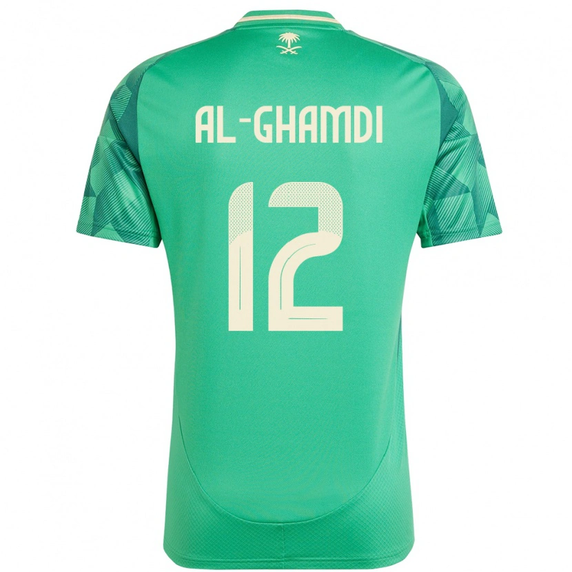 Danxen Men Saudi Arabia Rayan Al-Ghamdi #12 Green Home Jersey 24-26 T-Shirt