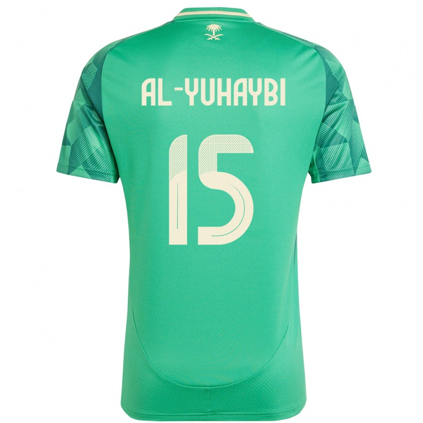 Danxen Men Saudi Arabia Amar Al-Yuhaybi #15 Green Home Jersey 24-26 T-Shirt