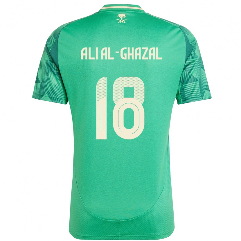 Danxen Men Saudi Arabia Hassan Ali Al-Ghazal #18 Green Home Jersey 24-26 T-Shirt