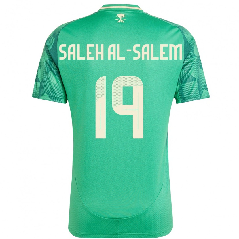 Danxen Men Saudi Arabia Yousef Saleh Al-Salem #19 Green Home Jersey 24-26 T-Shirt