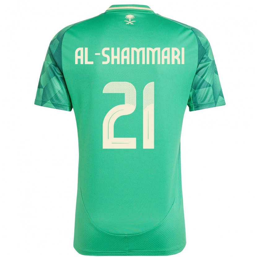 Danxen Men Saudi Arabia Musaed Al-Shammari #21 Green Home Jersey 24-26 T-Shirt