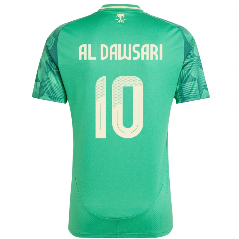Danxen Men Saudi Arabia Salem Al Dawsari #10 Green Home Jersey 24-26 T-Shirt