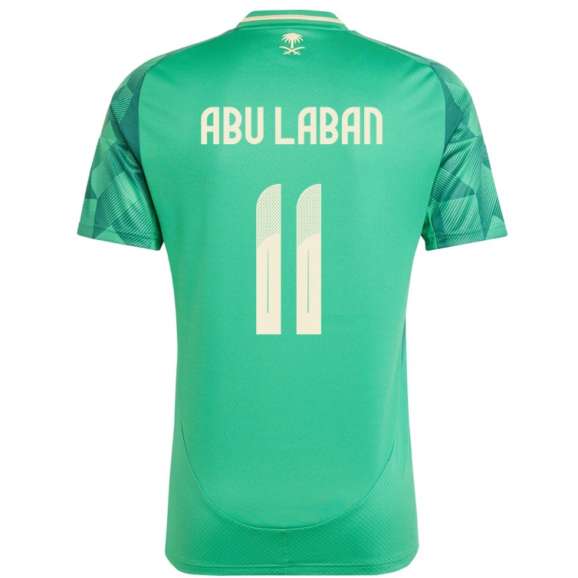 Danxen Men Saudi Arabia Dalia Abu Laban #11 Green Home Jersey 24-26 T-Shirt