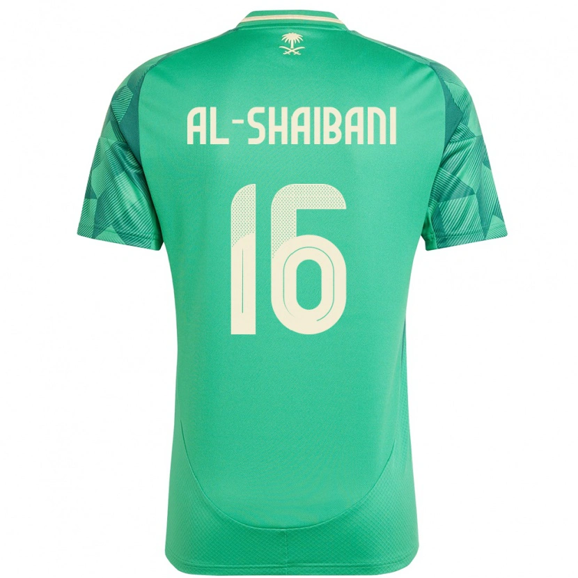 Danxen Men Saudi Arabia Asrar Al Shaibani #16 Green Home Jersey 24-26 T-Shirt