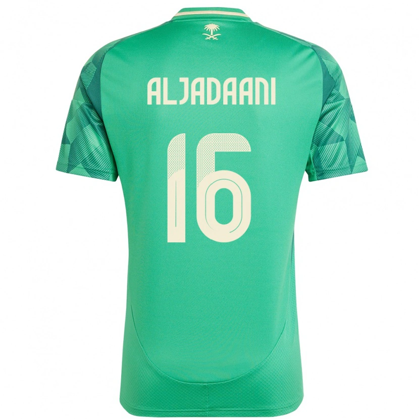 Danxen Men Saudi Arabia Nawaf Aljadaani #16 Green Home Jersey 24-26 T-Shirt