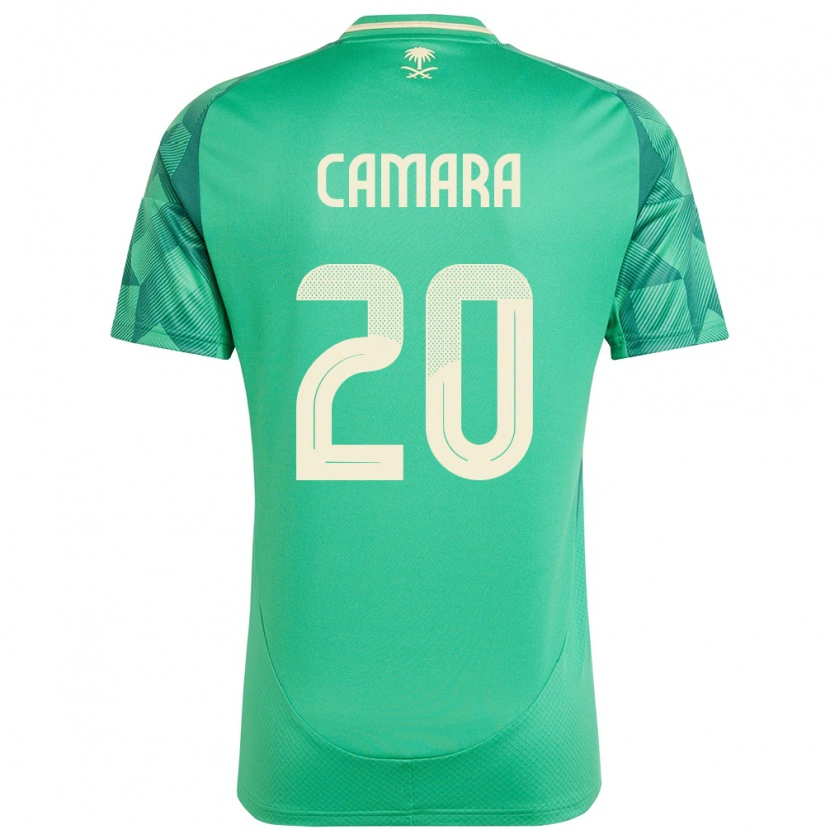 Danxen Men Saudi Arabia Haroune Camara #20 Green Home Jersey 24-26 T-Shirt