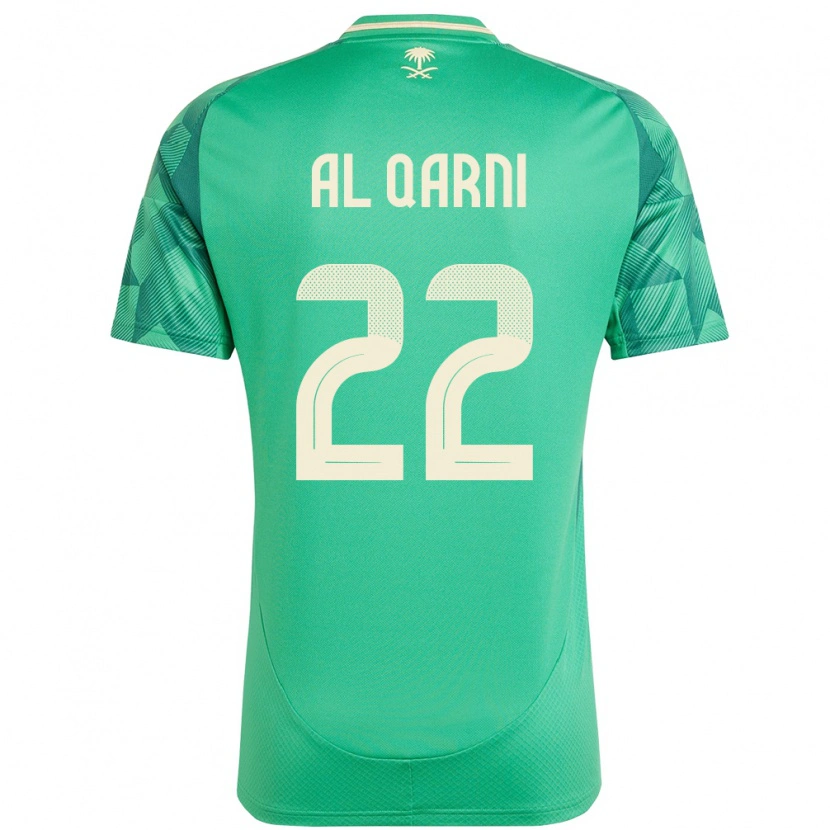 Danxen Men Saudi Arabia Fawaz Al Qarni #22 Green Home Jersey 24-26 T-Shirt