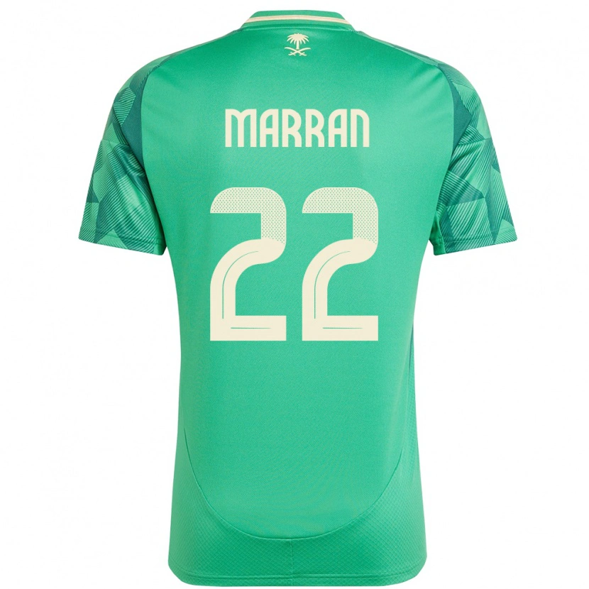 Danxen Men Saudi Arabia Mohammed Marran #22 Green Home Jersey 24-26 T-Shirt