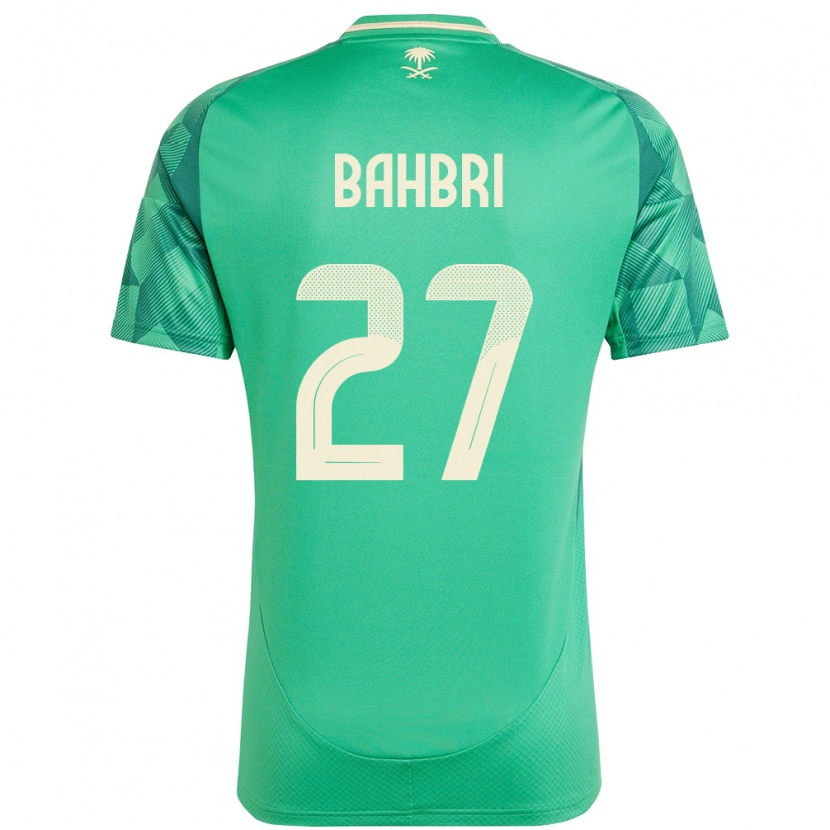 Danxen Men Saudi Arabia Hatan Bahbri #27 Green Home Jersey 24-26 T-Shirt