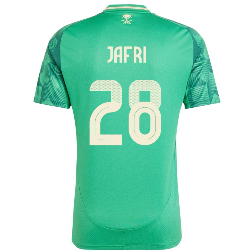 Danxen Men Saudi Arabia Farah Jafri #28 Green Home Jersey 24-26 T-Shirt