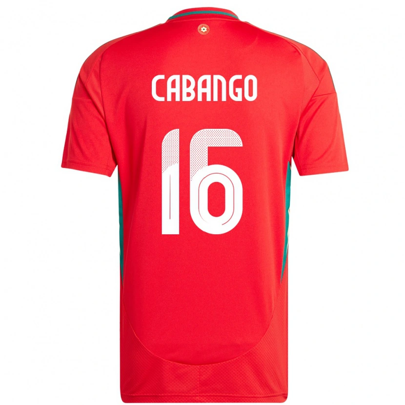 Danxen Men Wales Ben Cabango #16 Red Home Jersey 24-26 T-Shirt