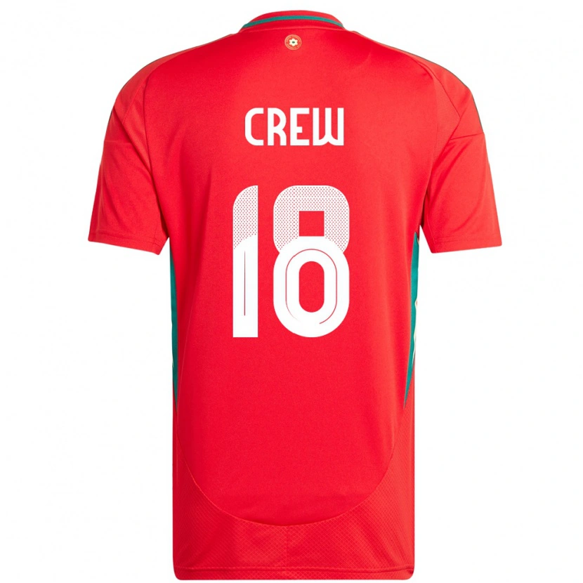 Danxen Men Wales Charlie Crew #18 Red Home Jersey 24-26 T-Shirt