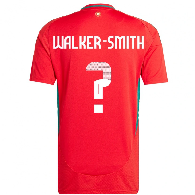 Danxen Men Wales Charlie Walker-Smith #0 Red Home Jersey 24-26 T-Shirt