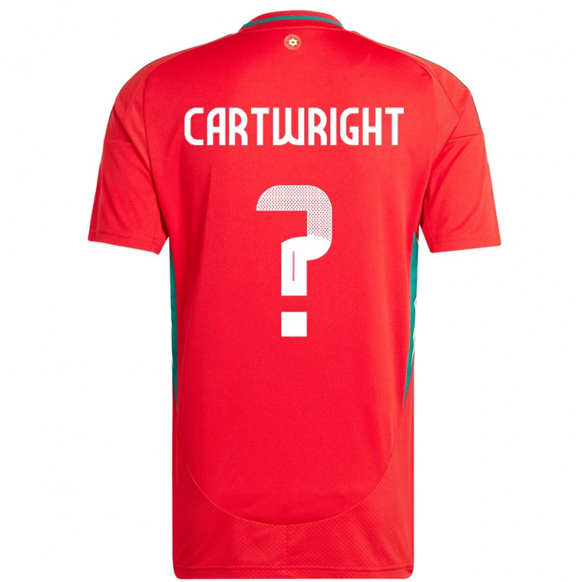 Danxen Men Wales Logan Cartwright #0 Red Home Jersey 24-26 T-Shirt