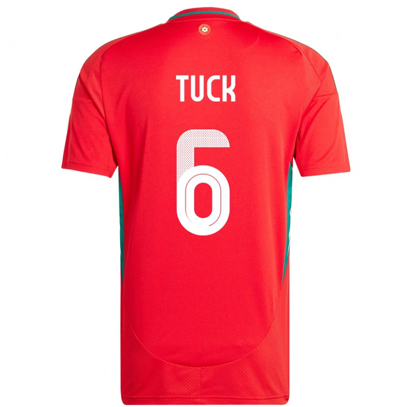 Danxen Men Wales Alfie Tuck #6 Red Home Jersey 24-26 T-Shirt