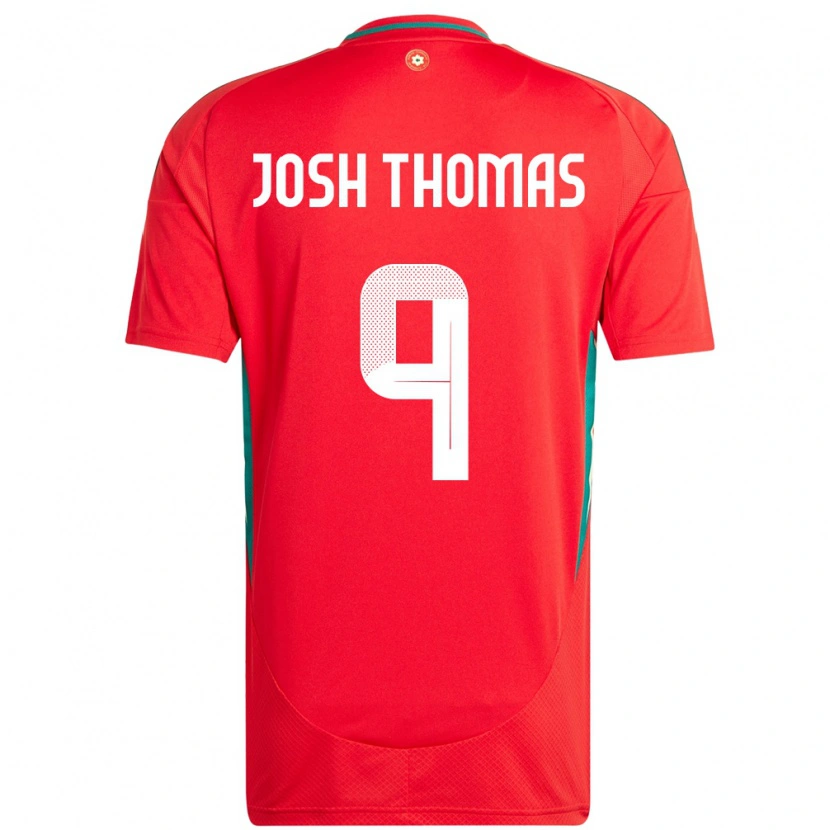 Danxen Men Wales Josh Thomas #9 Red Home Jersey 24-26 T-Shirt