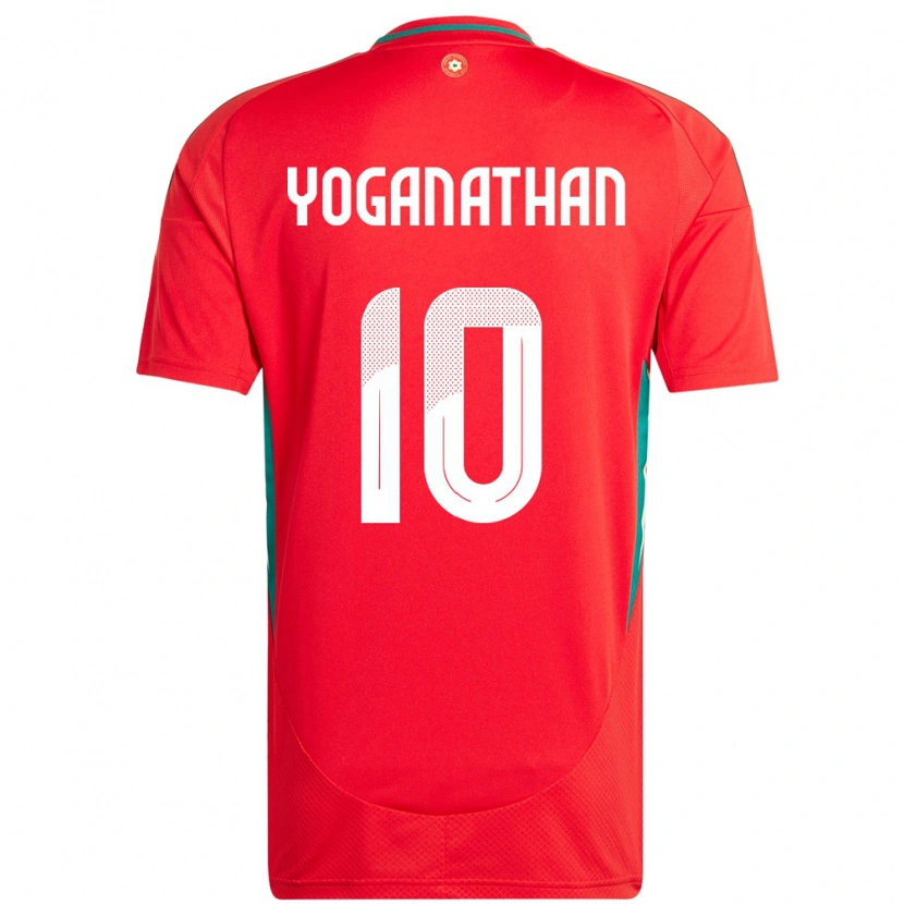 Danxen Men Wales Vimal Yoganathan #10 Red Home Jersey 24-26 T-Shirt
