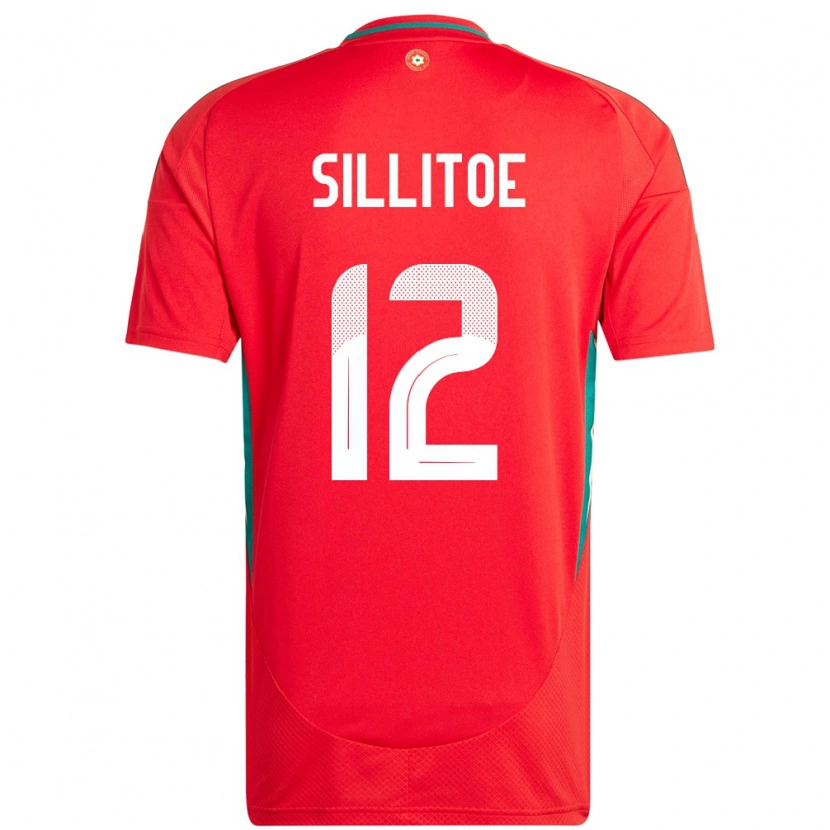 Danxen Men Wales Casey Sillitoe #12 Red Home Jersey 24-26 T-Shirt