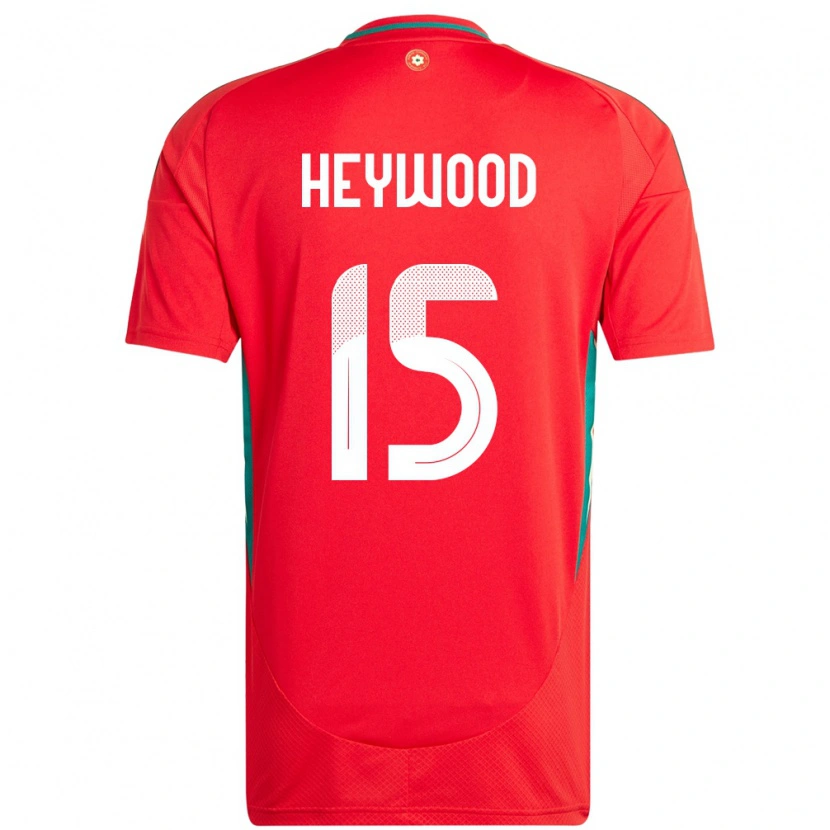 Danxen Men Wales Carter Heywood #15 Red Home Jersey 24-26 T-Shirt