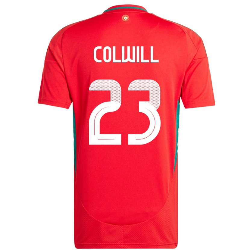 Danxen Men Wales Joel Colwill #23 Red Home Jersey 24-26 T-Shirt