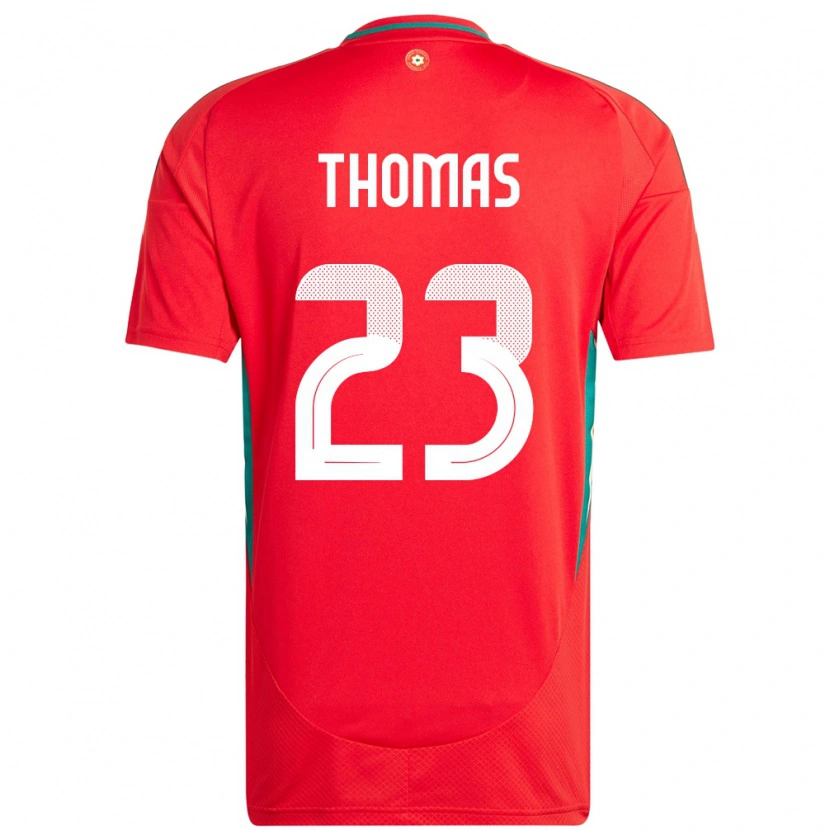Danxen Men Wales Isaac Thomas #23 Red Home Jersey 24-26 T-Shirt