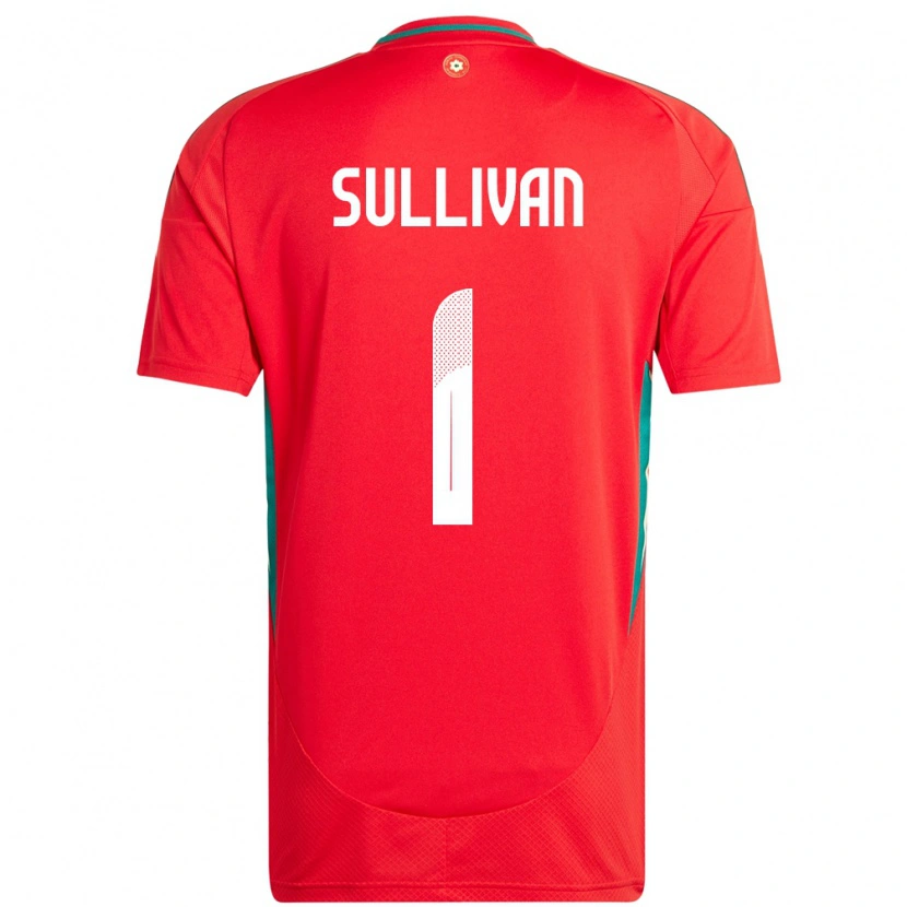 Danxen Men Wales Laura O Sullivan #1 Red Home Jersey 24-26 T-Shirt
