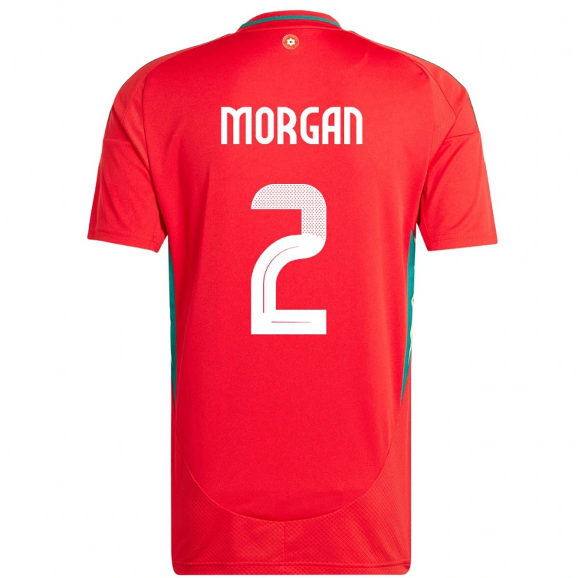 Danxen Men Wales Ffion Morgan #2 Red Home Jersey 24-26 T-Shirt