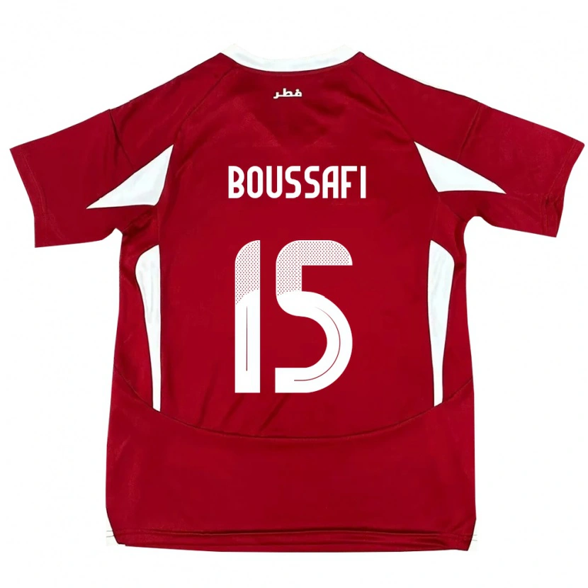 Danxen Men Qatar Rabh Boussafi #15 Red Home Jersey 24-26 T-Shirt