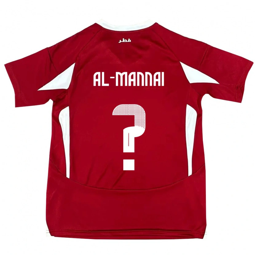 Danxen Men Qatar Mohamed Al-Mannai #0 Red Home Jersey 24-26 T-Shirt