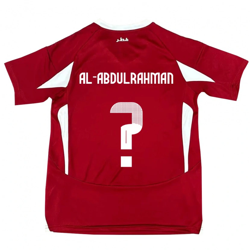 Danxen Men Qatar Sultan Majed Al-Abdulrahman #0 Red Home Jersey 24-26 T-Shirt